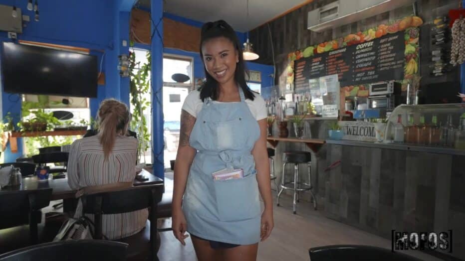 Ameena Greene - The Cafe Waitress Gets Creampied - Mofos.com