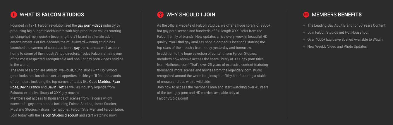 Falcon Studios Benefits - Porn Trial Network